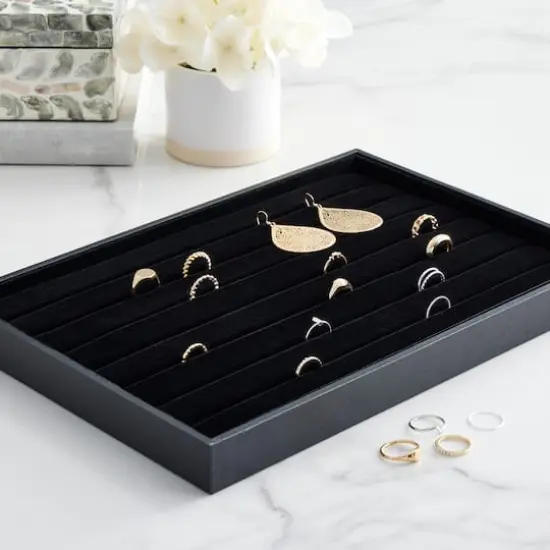 Black Velvet Ring Display Tray by Bead Landing&trade; {3}