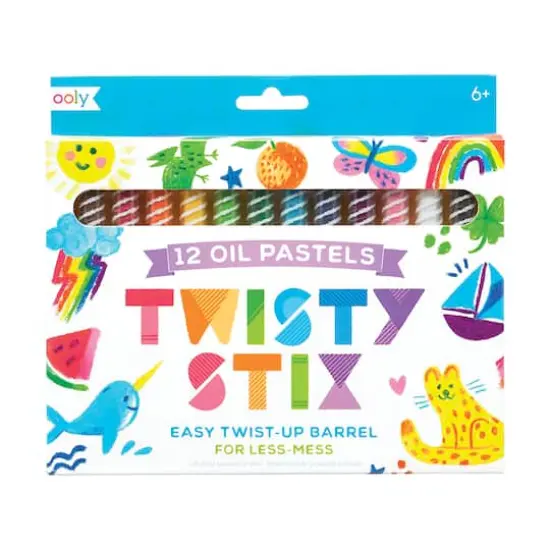 OOLY Twisty Stix Easy Twist Up Barrel Oil Pastels, 12ct. {1}