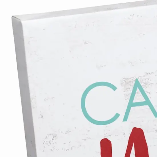 Candy Cane Wishes and Mistletoe Kisses 20x20 Canvas Wall Art {4}