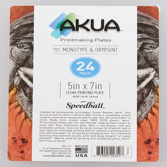 Speedball&reg; Akua&trade; 5" x 7" Printing Plates, 24ct. {1}