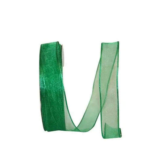 JAM Paper 5/8" x 25yd. Sheer Wired Ribbon Ivory {2}