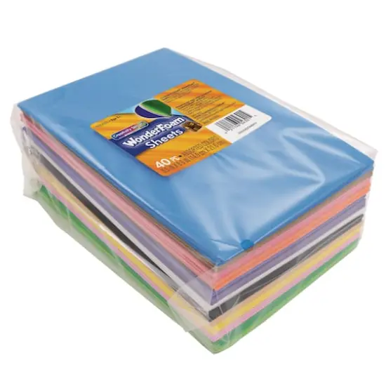Creativity Street&reg; WonderFoam&reg; 5.5" x 8.5" Sheets, 3 Packs of 40 {4}