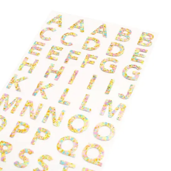 Bright Confetti Alphabet Stickers by Recollections&trade; {4}