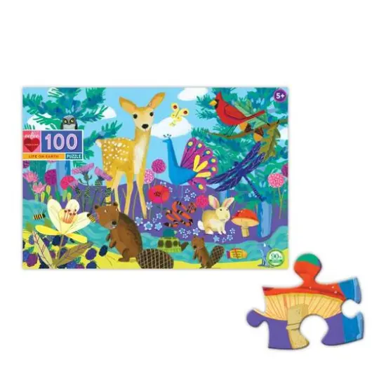 eeBoo Life on Earth 100 Piece Puzzle {3}