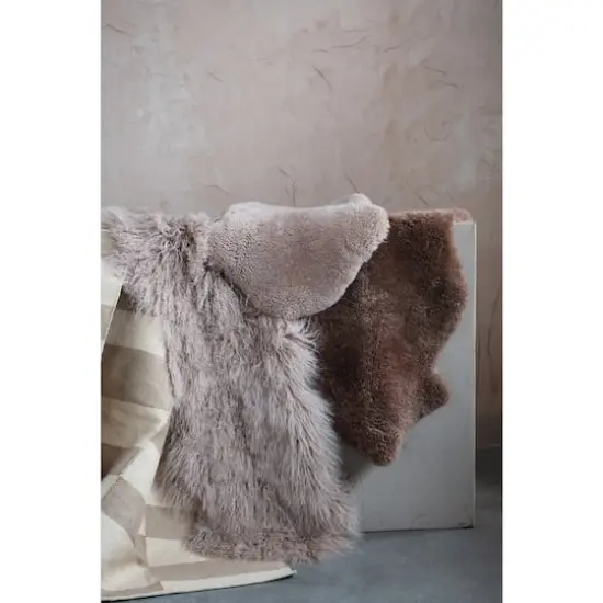 Hello Honey&reg; Mink Colored Shorn Sheepskin Rug {4}