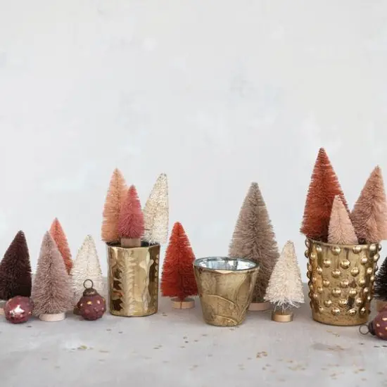 Hello Honey&reg; Gold Mercury Glass Votive Holder Set {3}