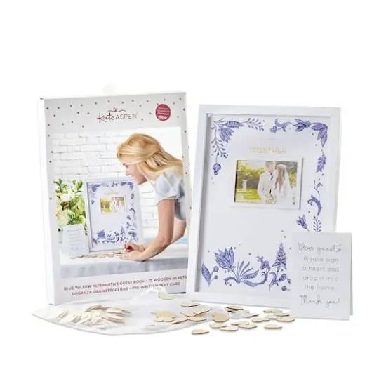 Kate Aspen&reg; Blue Willow Wedding Guest Book Alternative {1}