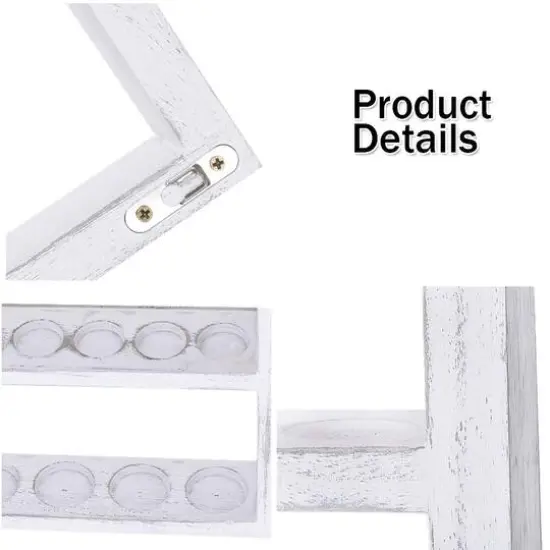 Essential Oil Storage Wall Display Rack Gray White {8}