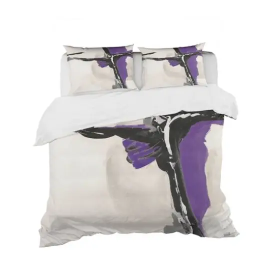 Designart 'Glam Cerulean I' Geometric Bedding Set - Duvet Cover & Shams {2}