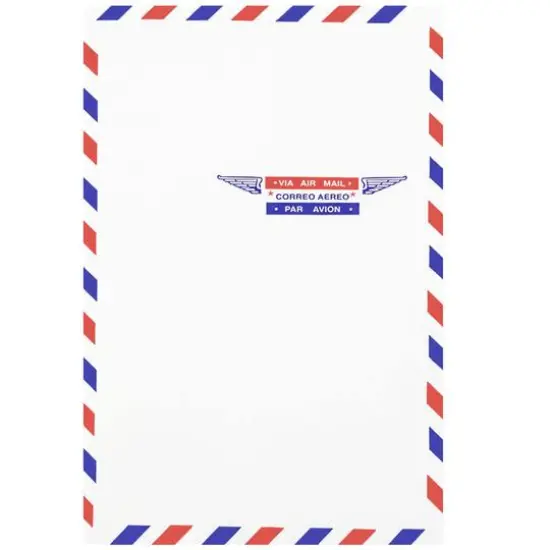 JAM Paper 6" x 9" White Open End Catalog Airmail Envelopes {1}