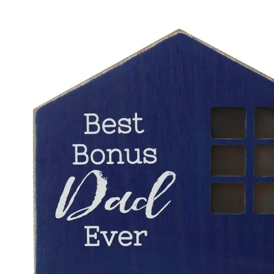 Glitzhome&reg; Lighted Father's Day Table Block Sign Set {8}