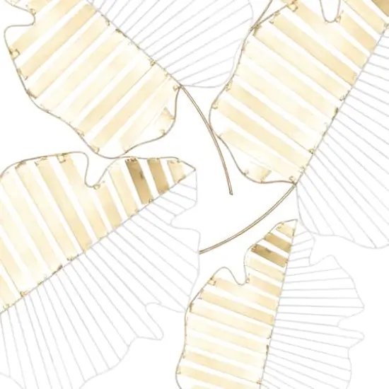 40" Gold Contemporary Floral Wall D&eacute;cor {3}