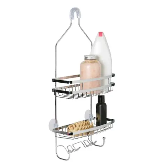 Bath Bliss Chrome Venice Shower Caddy {1}