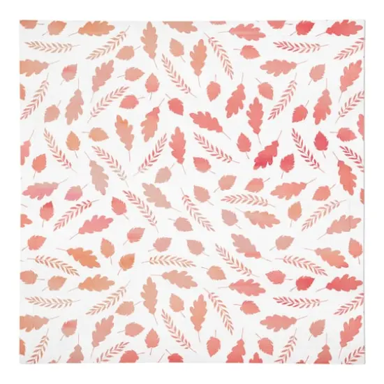 Watercolor Leaf Pattern Cotton Twill Napkin {1}