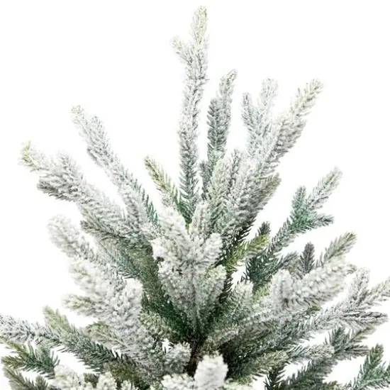 6.5ft. Unlit Real Touch&trade; Flocked Snowcap Grove Fir Medium Artificial Christmas Tree {4}
