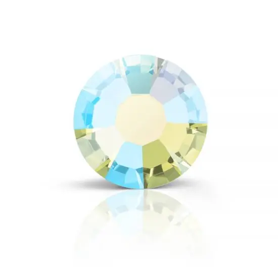 Preciosa MAXIMA SS16 Aurora Borealis Flatback Czech Crystals, 144ct. Jonquil AB {1}