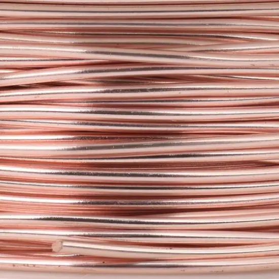 The Beadsmith&reg; Wire Elements&trade; 24 Gauge Tarnish Resistant Soft Temper Wire, 200ft. Rose Gold {7}