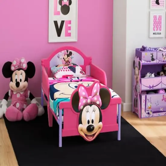 Disney&reg; Minnie Mouse Plastic 3D Toddler Bed {4}
