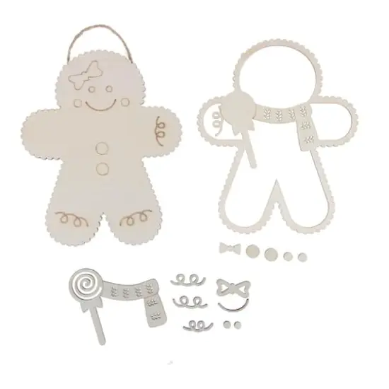 6" Gingerbread Plaque DIY Wood D&eacute;cor Kit by Make Market&reg; {4}