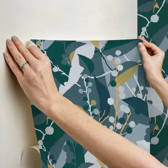 RoomMates Adelaide Peel & Stick Wallpaper Teal {7}