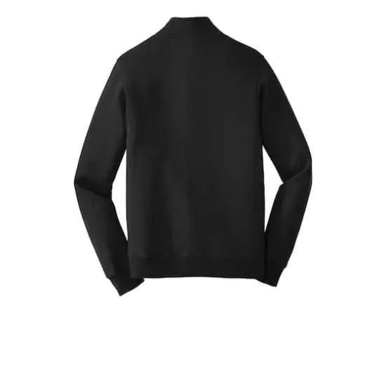 Port & Company&reg; Fan Favorite&trade; Fleece 1/4 Zip Pullover Adult Sweatshirt Jet Black {5}