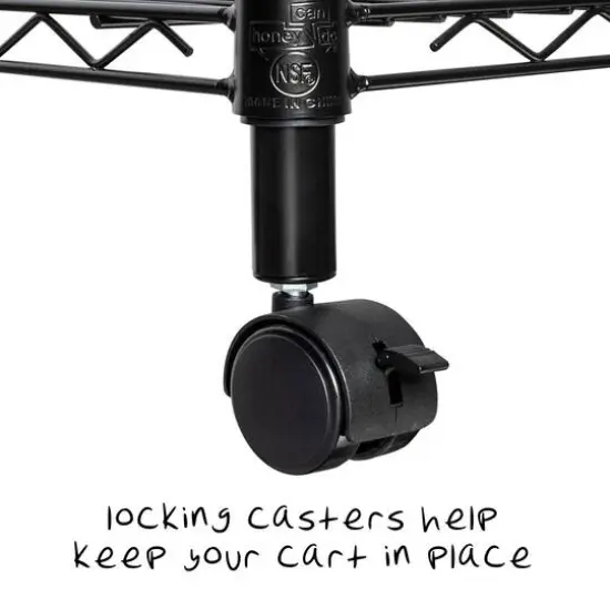 Honey Can Do Black Media Cart {5}