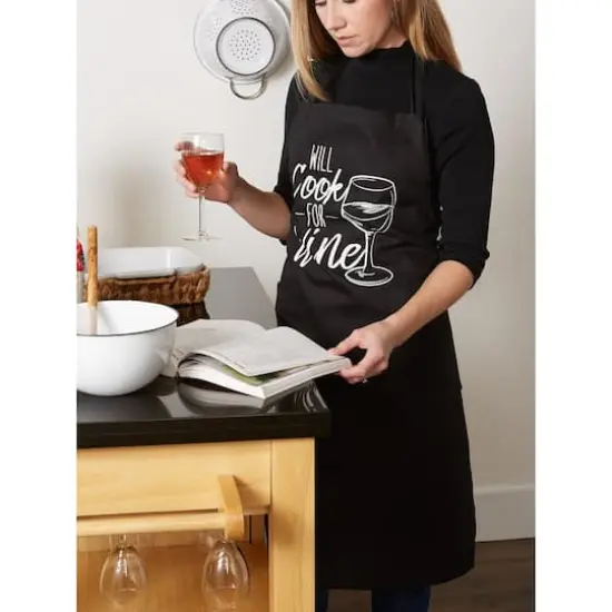 DII&reg; Will Cook For Wine Chef Apron {4}
