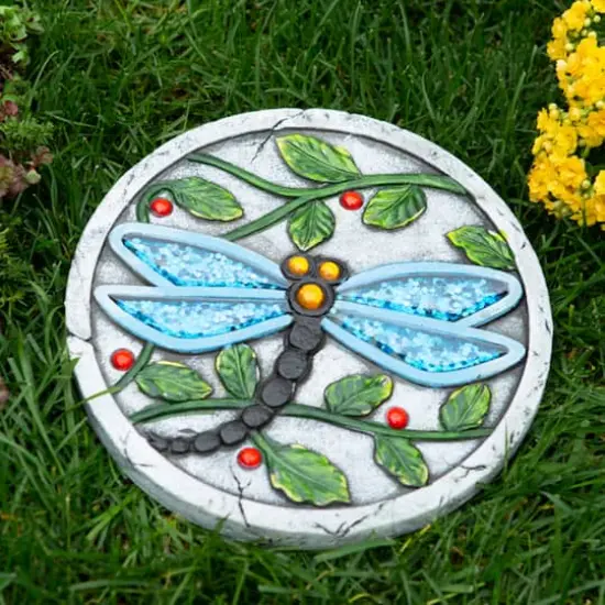 Blue Dragonfly Garden Stepping Stone {5}