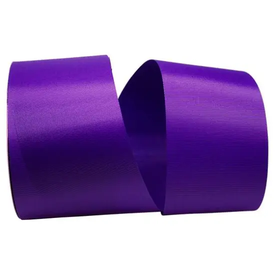 The Ribbon Roll 3" x 50yd. Grosgrain Allure Solid Ribbon Purple {1}