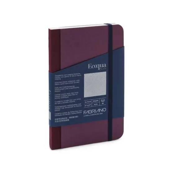 Fabriano&reg; Ecoqua Plus Fabric-Bound Blank Notebook Wine {1}