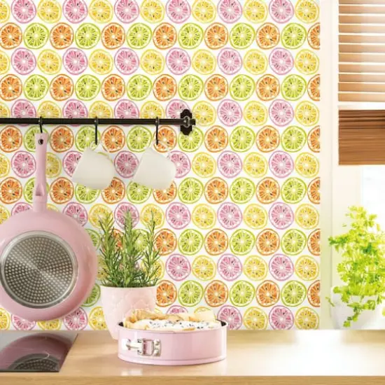 RoomMates Citrus Sweet Peel & Stick Wallpaper {5}