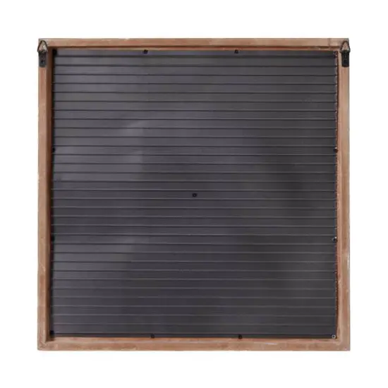 Set of 2 White Wood Traditional Floral Wall Decor, 18" x 18" {6}