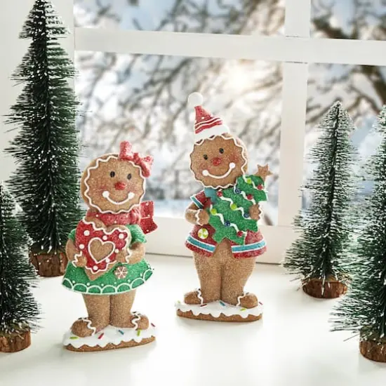 Glitzhome&reg; Gingerbread Table D&eacute;cor Set {6}