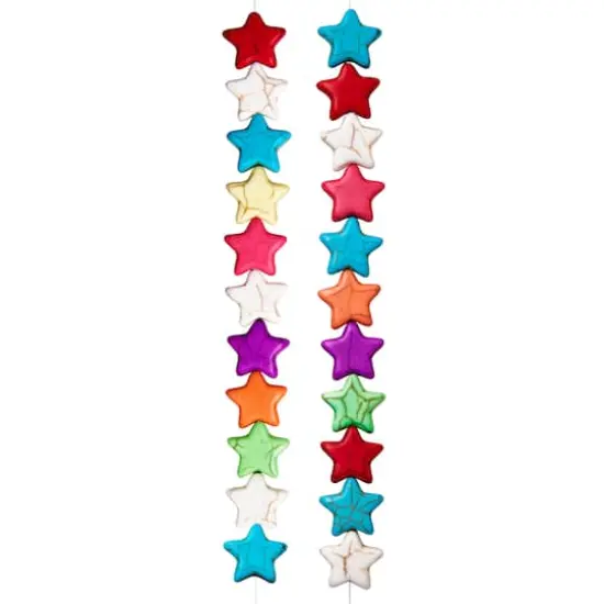 Colorful Reconstituted Star Beads, 15mm by Bead Landing&trade; {4}