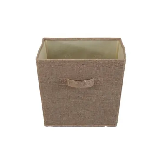 Household Essentials Tapered Fabric Storage Bins, 2ct. Brown {5}