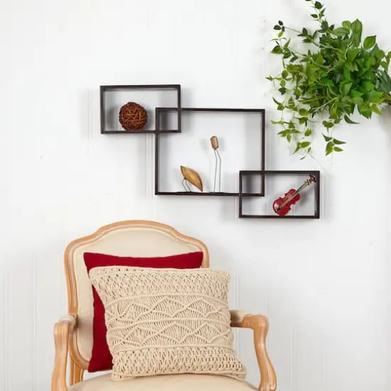 31" Floating Boxes Wall Shelves {3}