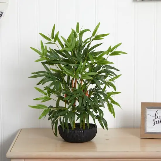 20" Potted Bamboo Tree {3}
