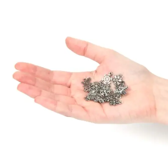 Silver Snowflake Charm Set by Bead Landing&trade; {5}