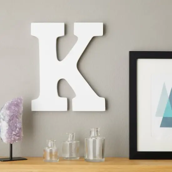 9" White MDF Whimsy Letter by Make Market&reg; K {3}