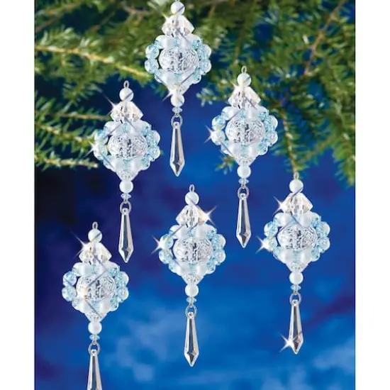 The Beadery&reg; Winter's Elegance Snwoflake Holiday Beaded Ornament Kit {1}