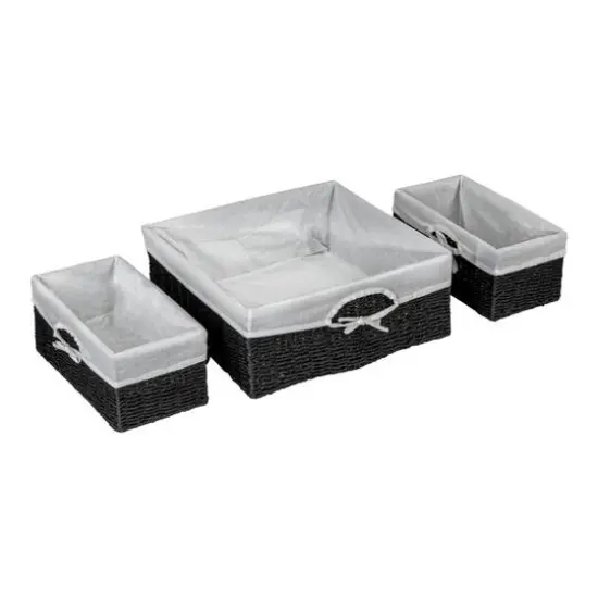 Paper Rope Wicker Basket Set {13}