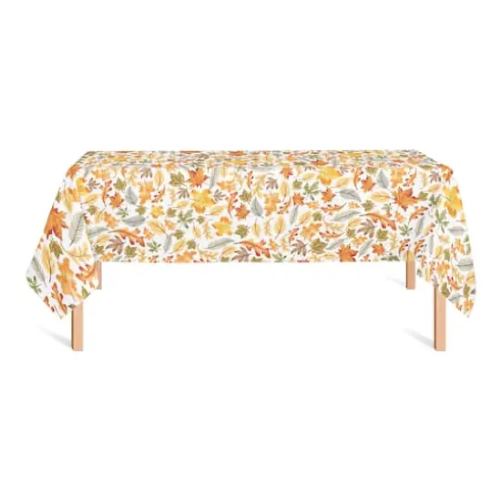 102" Fall Leaves Pattern Tablecloth {3}