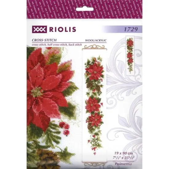 RIOLIS Poinsettia Cross Stitch Kit {1}