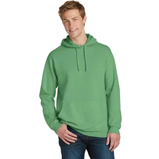Port & Company&reg; Beach Wash Garment-Dyed Pullover Hooded Adult Sweatshirt Safari {4}