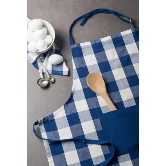 DII&reg; Buffalo Check Chef Apron Navy {8}