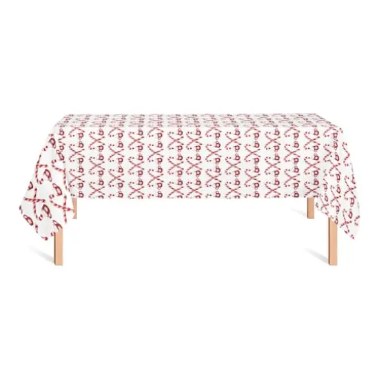 102'' Candy Cane Hot Chocolate Tablecloth {3}
