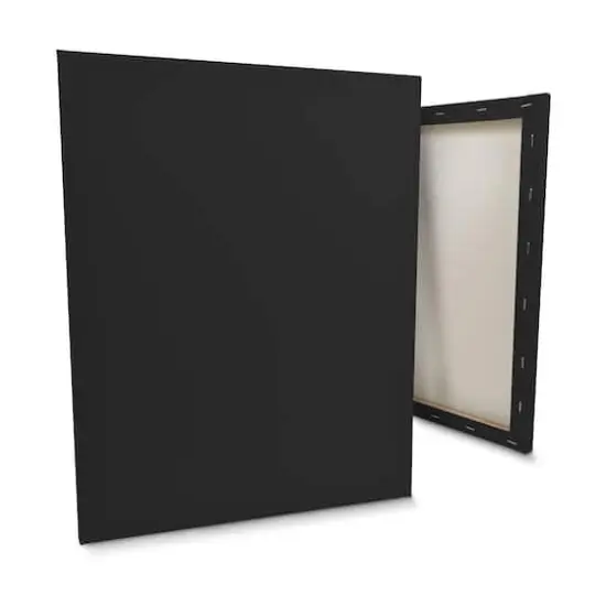 ArtSkills&reg; 2 Pack Black Stretched Canvases {3}