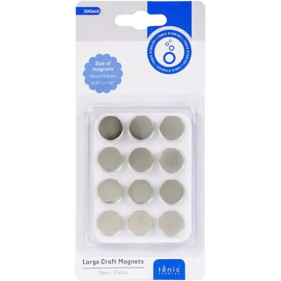 Tonic Studios&reg; 12ct. Large Craft Magnets, 15mm {1}