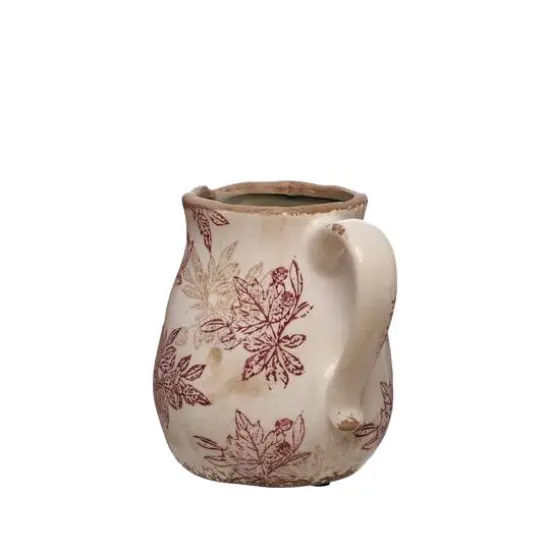 6.25" Floral Crackle Ceramic Pitcher by Ashland&reg; {3}
