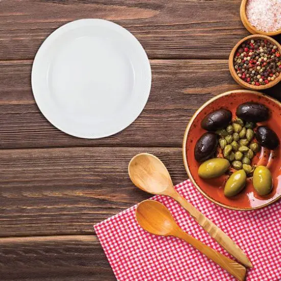 JAM Paper 7" Plastic Party Plates, 20ct. White {5}